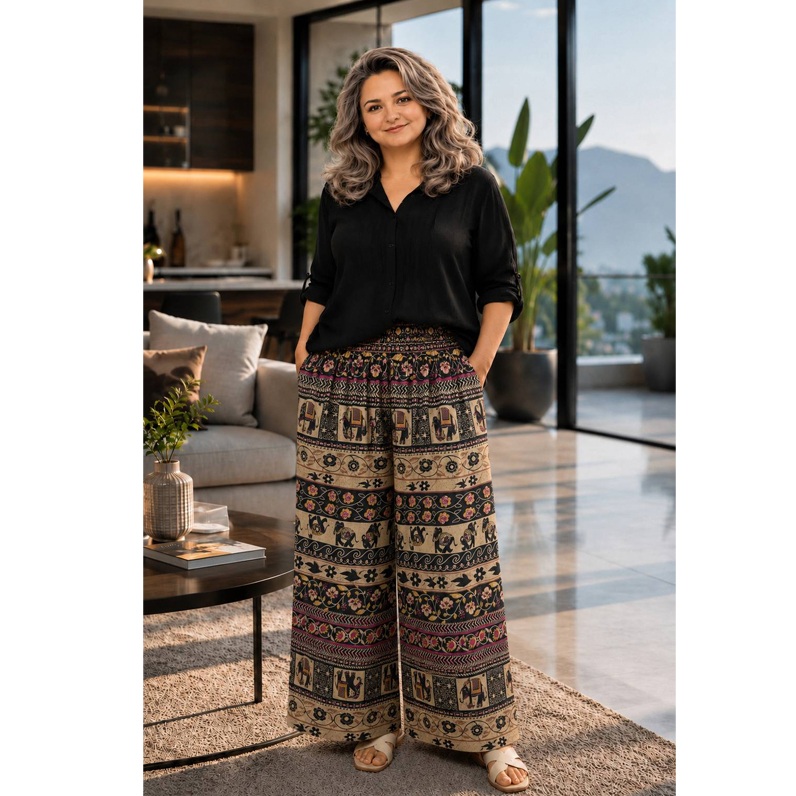 شلوار نخی کد 1035