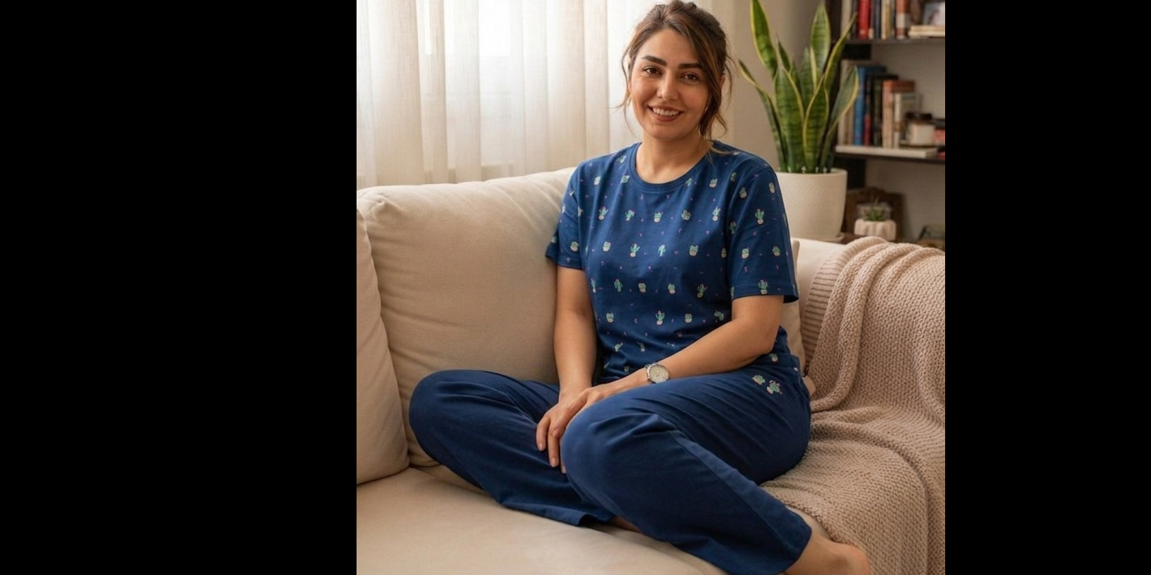 بلوز و شلوار طرح کاکتوس