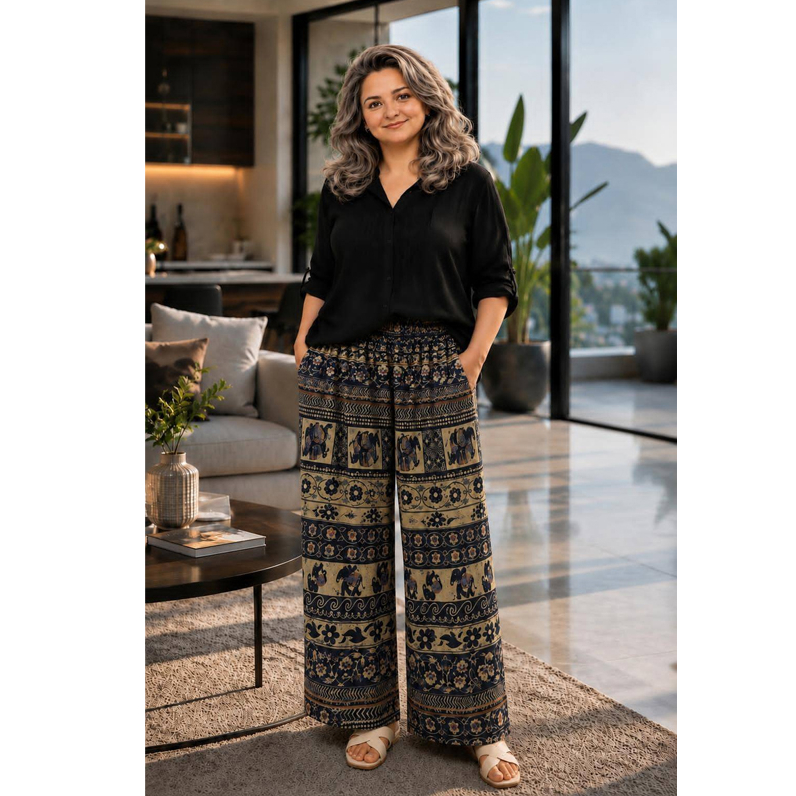 شلوار نخی کد 1035