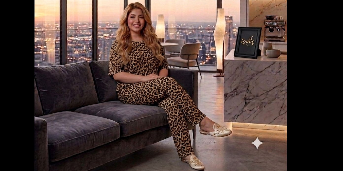 بلوز شلوار پلنگی