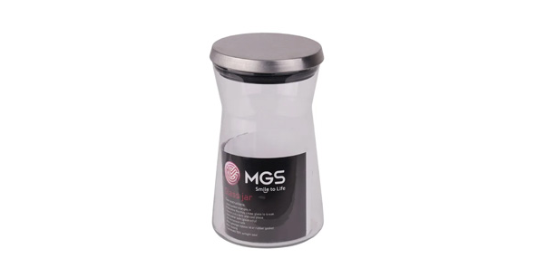 جا حبوبات شیشه‌ای درب استیل MGS SP۱۲۰CC-کد۶۷۵۳
