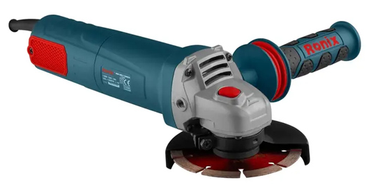 مینی فرز برقی 115 میلی متری 1100 وات دیمردار همراه با کیف رونیکس 3100K Ronix - شناسه : PV414