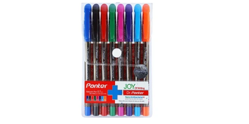 خودکار رنگی پنتر مدل SP 105 قطر 0.7 میلیمتر بسته 8 عددی