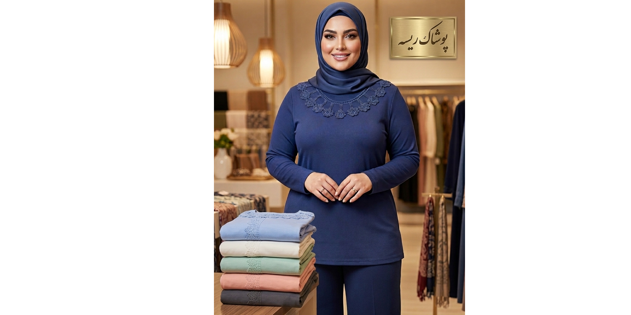 بلوز یقه خورشید آستین بلند