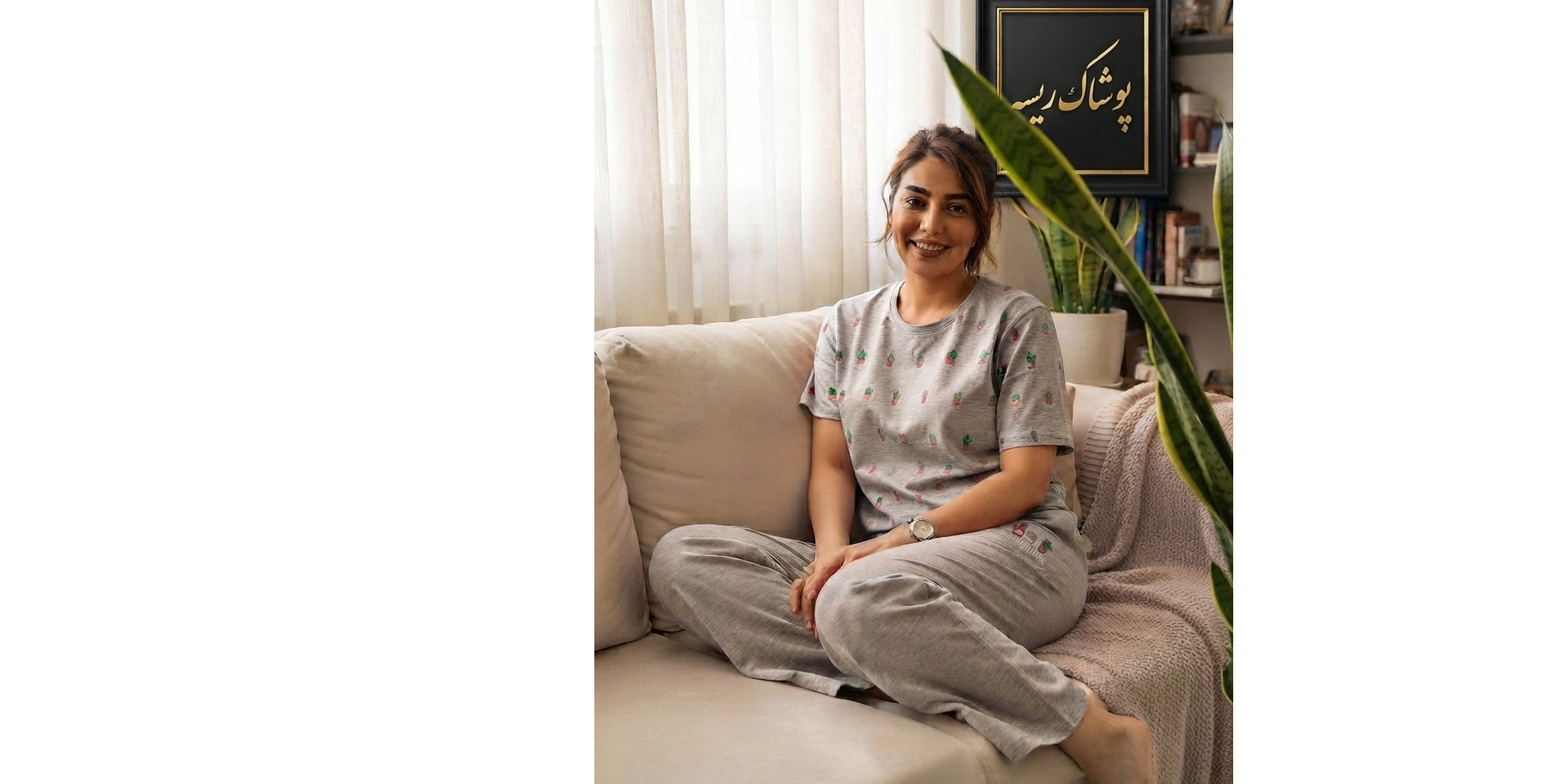 بلوز و شلوار طرح کاکتوس