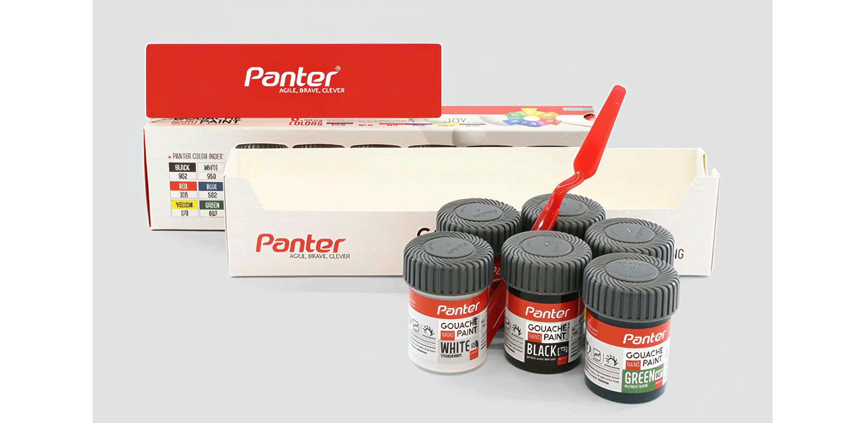پنتر گواش نانو پوشرنگ 30 میل 6 رنگ GP-711