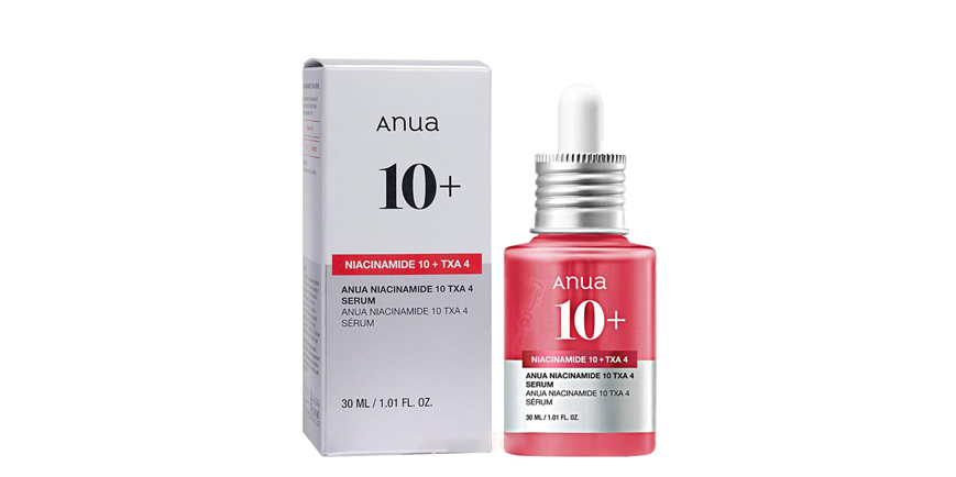 سرم پوست آنوا ANUA NIACINAMIDE 10 + TXA 4 SERUM ANUA ساخت کره جنوبی (اصل و اورجینال) مناسب: انواع پوست آقایان و خانم ها بخصوص پوست های دارای لک ، تیرگی و مختلط، چرب و مستعد آکنه حجم:30میلی لی